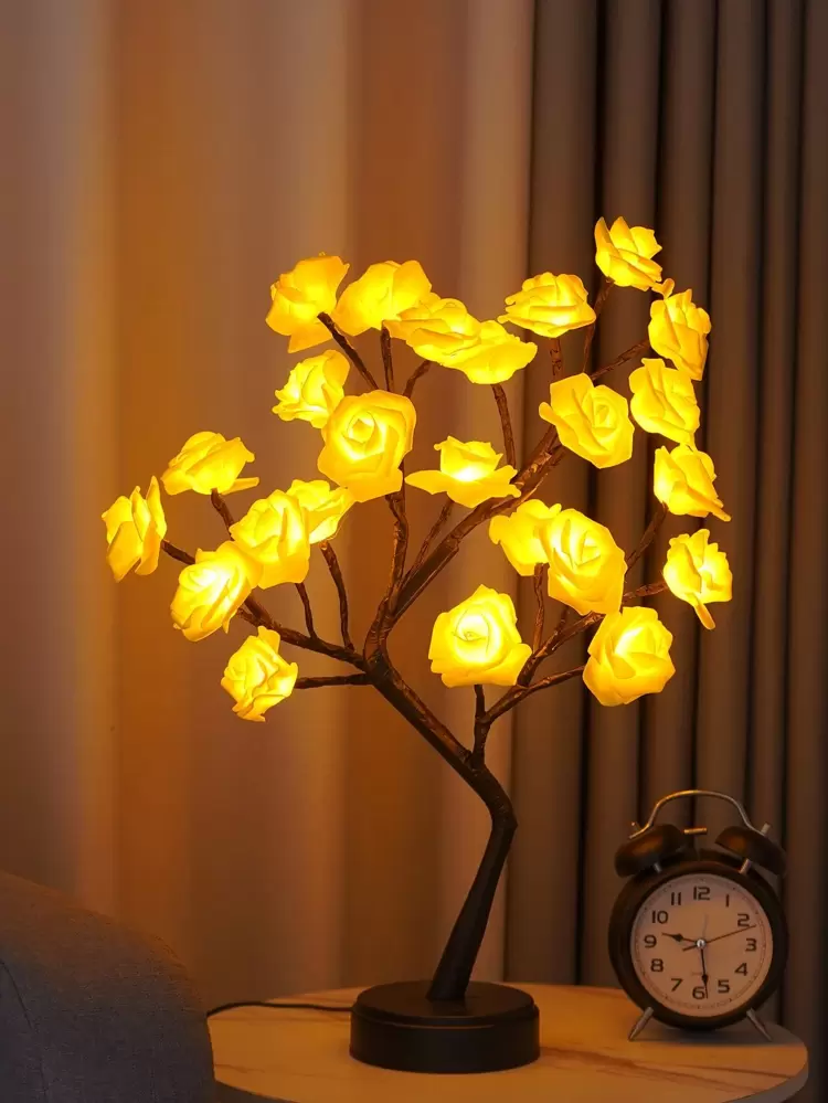 Tree Lamp – Bonsai Fairy Light with 24 LED Pearls, USB & Battery Powered