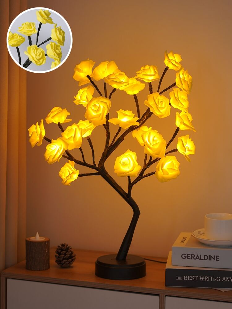 Tree Lamp – Bonsai Fairy Light with 24 LED Pearls, USB & Battery Powered