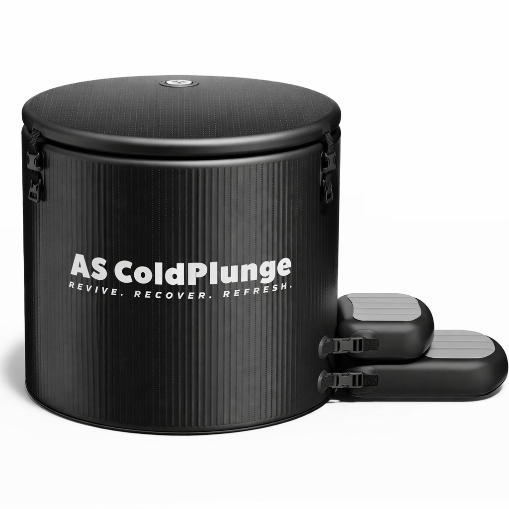 XL Ice Bath Tub for Cold Plunge, 120 Gal Ice Plunge Tub with Insulated Lid, Step Stool, Portable Inflatable Ice Pod Plunge Barrel, Easy Chiller Connection, Cold Therapy Indoor Outdoor
